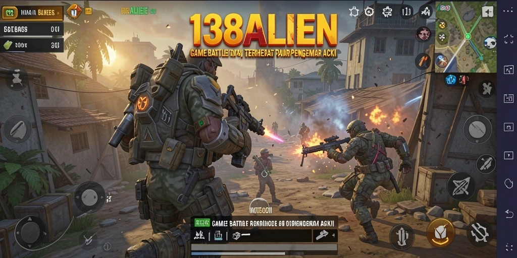 Gameplay seru dan menegangkan dalam 138ALIEN Battle Royale.