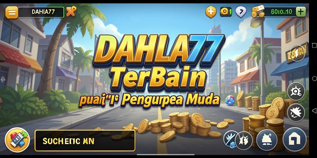 Screenshot DAHLIA77 menampilkan gameplay seru di dunia Tycoon.