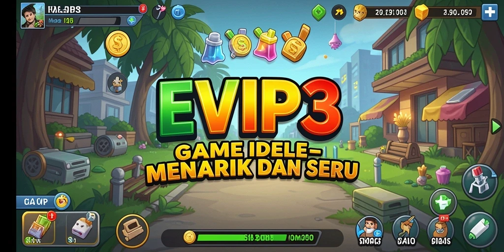 Tampilan gameplay dari EVIP3 yang menawan dan interaktif.
