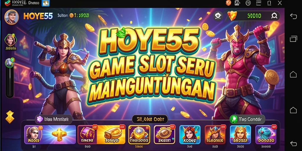 Tampilan gameplay menarik dari HOYE55 yang penuh warna.