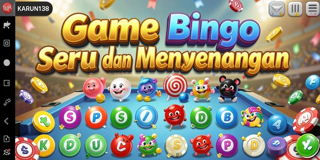 Tampilan gameplay seru dan interaktif di KARUN138 Bingo.