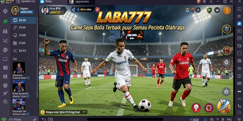 Tampilan gameplay yang mendebarkan dari LABA777 saat bertanding di lapangan.