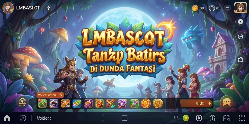 Tampilan gameplay LMBASLOT menunjukkan petualangan menegangkan di dunia fantasi.