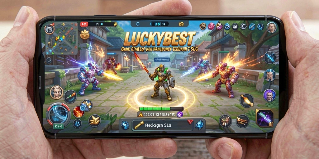Tangkapan layar gameplay menunjukkan strategi mendalam dalam LUCKYBEST.