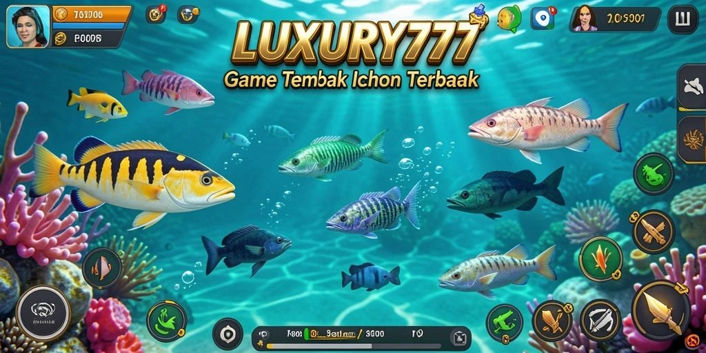 Tampilan gameplay LUXURY777 saat menyenangkan saat menangkap ikan.