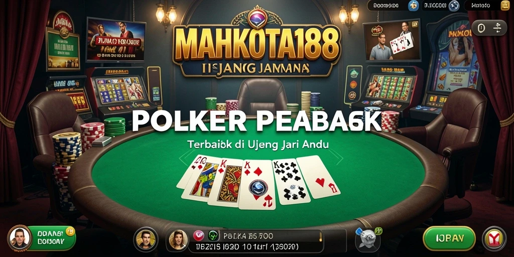 Tampilan gameplay menegangkan di MAHKOTA188 dengan pengalaman Poker yang mendebarkan.