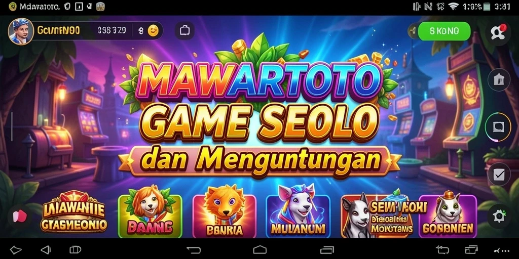 Tampilan menarik dari gameplay slot di MAWARTOTO.
