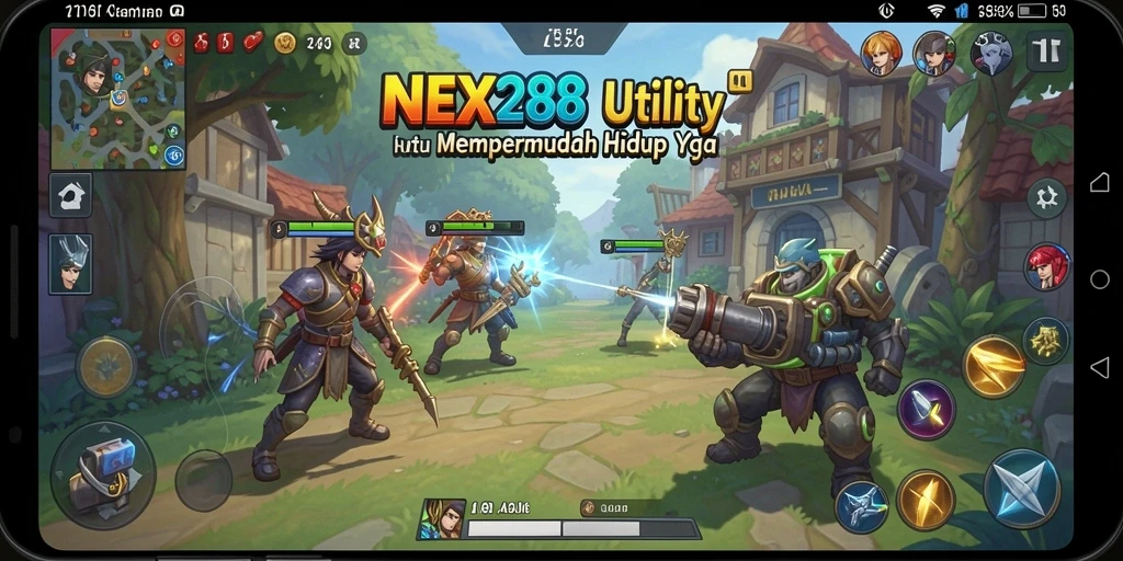 Tangkapan layar utama NEX288 memperlihatkan kemudahan penggunaan aplikasi Utility.