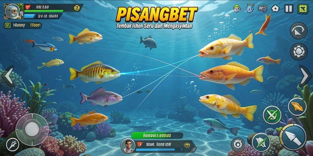 Tampilan gameplay Tembak Ikan di PISANGBET yang seru dan menantang.