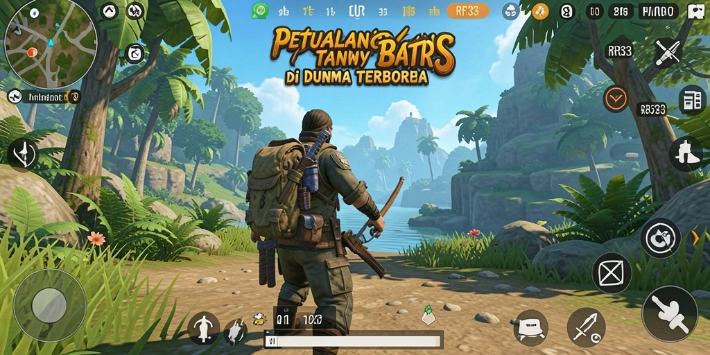 Gameplay RR33 yang menawan di dunia terbuka yang luas.