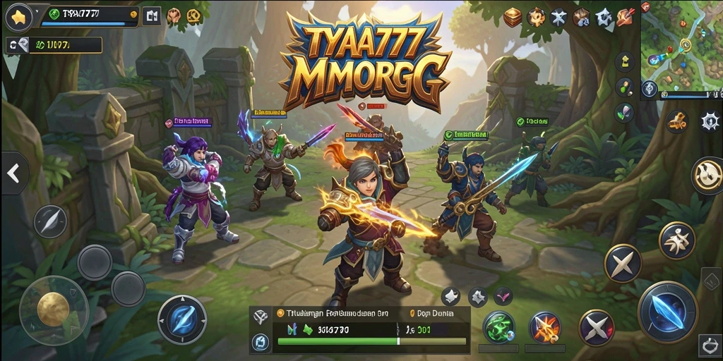 Tampilan gameplay TYA777 yang menakjubkan dalam dunia MMORPG.