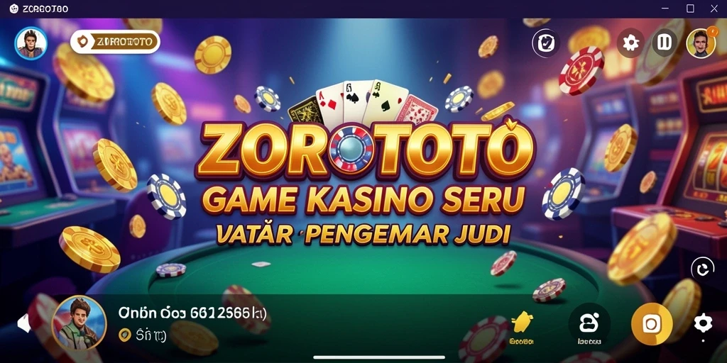 Tampilan gameplay ZOROTOTO yang menarik dengan berbagai opsi permainan Kasino.